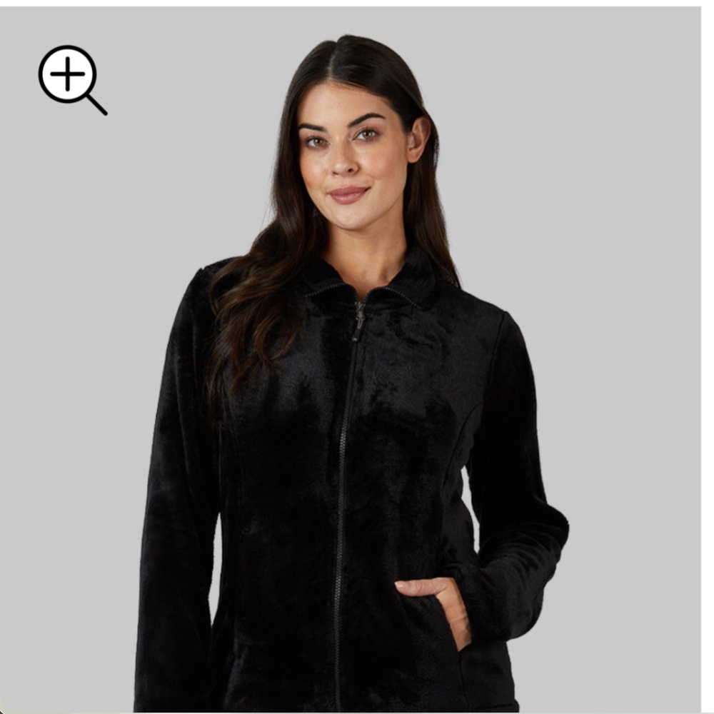 32 Degrees fake fur polyester zip front jacket, XL
